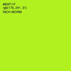 #B0F11F - Inch Worm Color Image