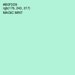 #B0F3D9 - Magic Mint Color Image