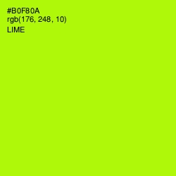 #B0F80A - Lime Color Image