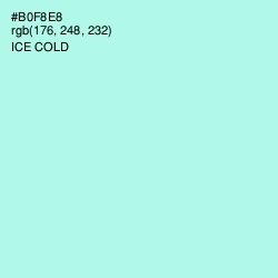 #B0F8E8 - Ice Cold Color Image