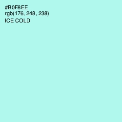 #B0F8EE - Ice Cold Color Image