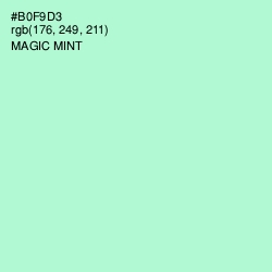 #B0F9D3 - Magic Mint Color Image