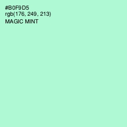 #B0F9D5 - Magic Mint Color Image