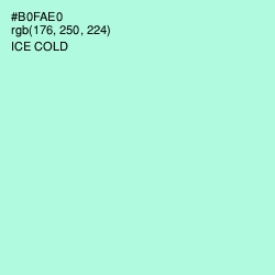 #B0FAE0 - Ice Cold Color Image