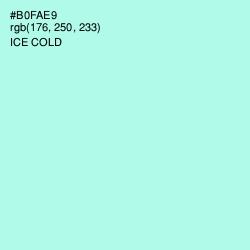 #B0FAE9 - Ice Cold Color Image