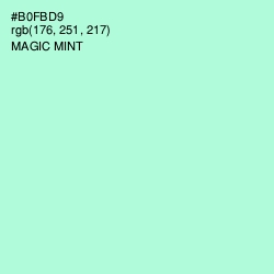 #B0FBD9 - Magic Mint Color Image