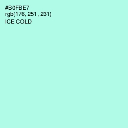 #B0FBE7 - Ice Cold Color Image