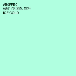 #B0FFE0 - Ice Cold Color Image