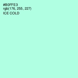 #B0FFE3 - Ice Cold Color Image