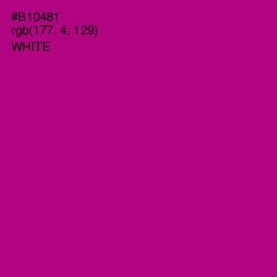 #B10481 - Violet Eggplant Color Image