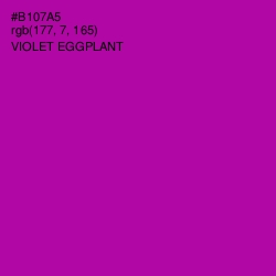 #B107A5 - Violet Eggplant Color Image