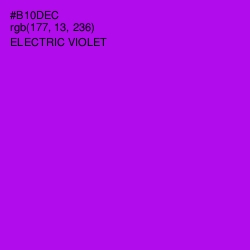 #B10DEC - Electric Violet Color Image