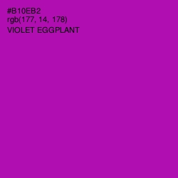 #B10EB2 - Violet Eggplant Color Image