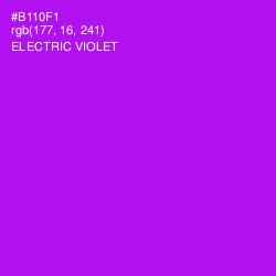 #B110F1 - Electric Violet Color Image