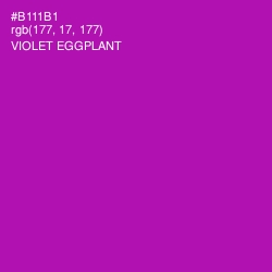 #B111B1 - Violet Eggplant Color Image