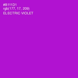 #B111D1 - Electric Violet Color Image