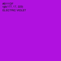 #B111DF - Electric Violet Color Image