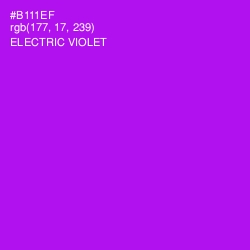 #B111EF - Electric Violet Color Image