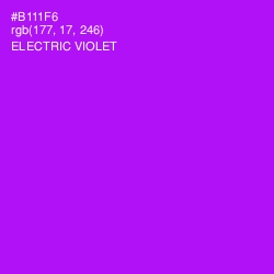 #B111F6 - Electric Violet Color Image