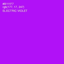 #B111F7 - Electric Violet Color Image