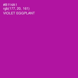 #B114A1 - Violet Eggplant Color Image