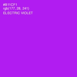 #B11CF1 - Electric Violet Color Image