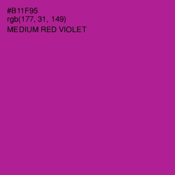 #B11F95 - Medium Red Violet Color Image