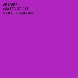 #B125BF - Violet Eggplant Color Image