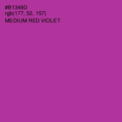 #B1349D - Medium Red Violet Color Image