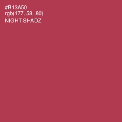 #B13A50 - Night Shadz Color Image