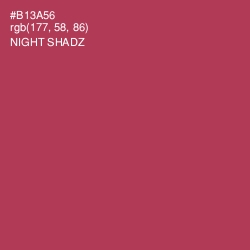 #B13A56 - Night Shadz Color Image