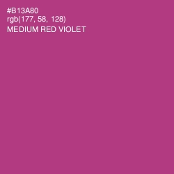 #B13A80 - Medium Red Violet Color Image