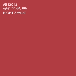 #B13C42 - Night Shadz Color Image