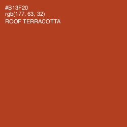 #B13F20 - Roof Terracotta Color Image