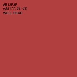 #B13F3F - Well Read Color Image