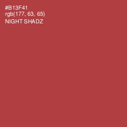 #B13F41 - Night Shadz Color Image