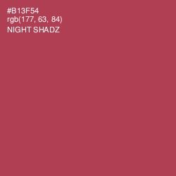 #B13F54 - Night Shadz Color Image