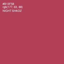 #B13F58 - Night Shadz Color Image