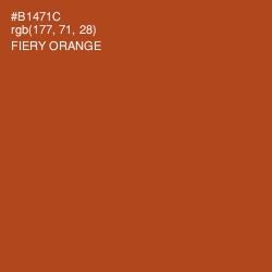 #B1471C - Fiery Orange Color Image