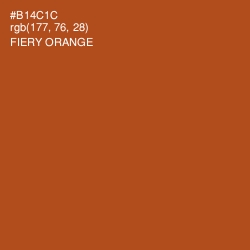 #B14C1C - Fiery Orange Color Image