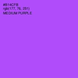 #B14CFB - Medium Purple Color Image