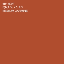 #B14D2F - Medium Carmine Color Image