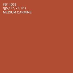 #B14D33 - Medium Carmine Color Image