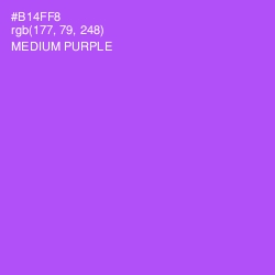 #B14FF8 - Medium Purple Color Image