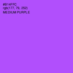 #B14FFC - Medium Purple Color Image