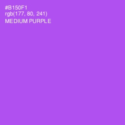 #B150F1 - Medium Purple Color Image