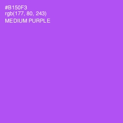 #B150F3 - Medium Purple Color Image