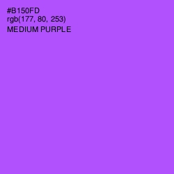 #B150FD - Medium Purple Color Image