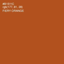 #B1511C - Fiery Orange Color Image