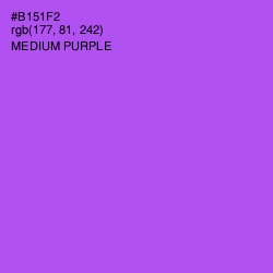 #B151F2 - Medium Purple Color Image